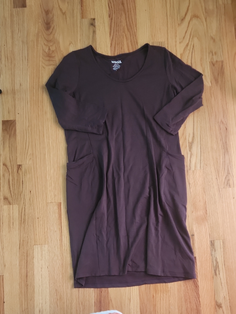 Wool& Knee Legth Dress